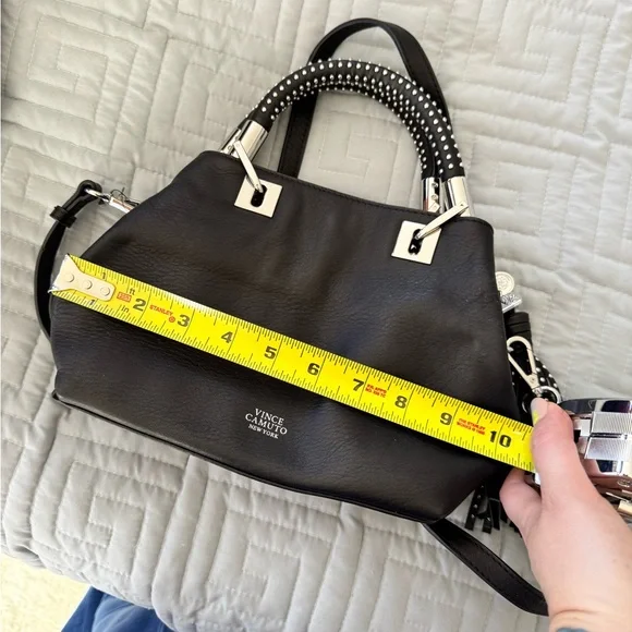 Vince Camuto Black Crossbody Bag with Silver Details - Picture 9 of 9